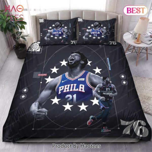 Buy Joel Embiid Philadelphia 76ers NBA 104 Bedding Sets Bed Sets