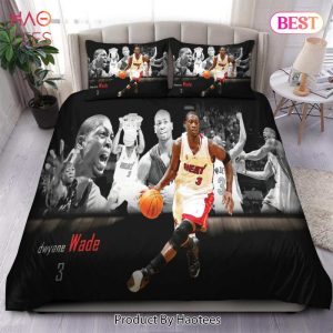 Buy Legend Dwyane Wade Miami Heat NBA 33 Bedding Sets Bed Sets