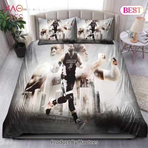 Buy Legend Dwyane Wade Miami Heat NBA 52 Bedding Sets Bed Sets