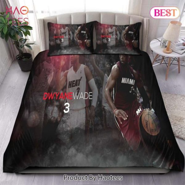 Buy Legend Dwyane Wade Miami Heat NBA 53 Bedding Sets Bed Sets