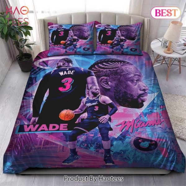 Buy Legend Dwyane Wade Miami Heat NBA 60 Bedding Sets Bed Sets