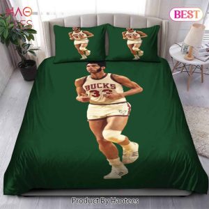 Buy Legend Kareem Abdul-Jabbar Milwaukee Bucks NBA 49 Bedding Sets Bed Sets