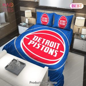 Buy Logo Detroit Pistons NBA 225 Bedding Sets Bed Sets