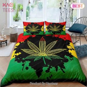 Buy Marijuana Leaf Colorful Tie Dye Bedding Sets Bed Sets