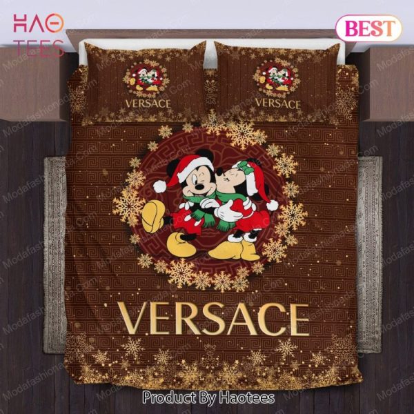 Buy Mickey And Minnie Versace Merry Christmas Bedding Sets Bed Sets