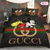 Buy Mickey Mouse Gucci Logo Fashion Brands 34 Bedding Set Bed Sets