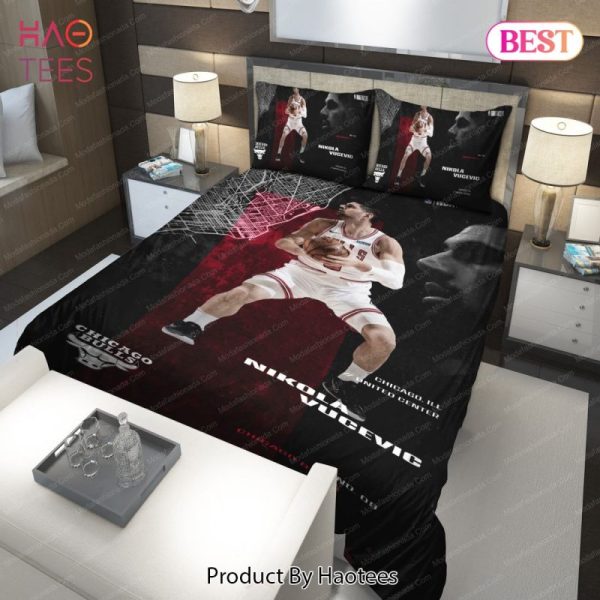 Buy Nikola Vucevic Chicago Bulls NBA 206 Bedding Sets Bed Sets