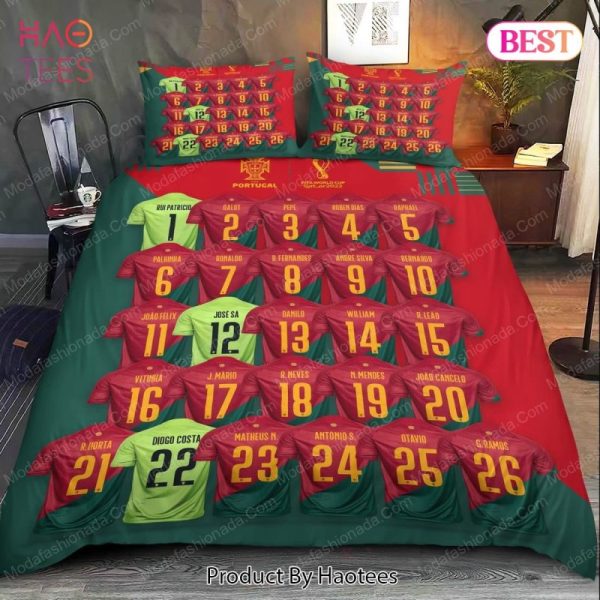 Buy Portugal National Football Team Squad Numbers For Worldcup 2022 Bedding Sets Bed Sets