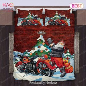 Buy Santa Claus Harley Davidson Merry Christmas Bedding Sets Bed Sets