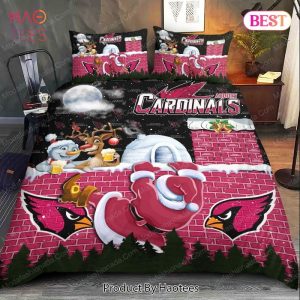 Buy Santa Claus NFL Arizona Cardinals Christmas Bedding Sets Bed Sets