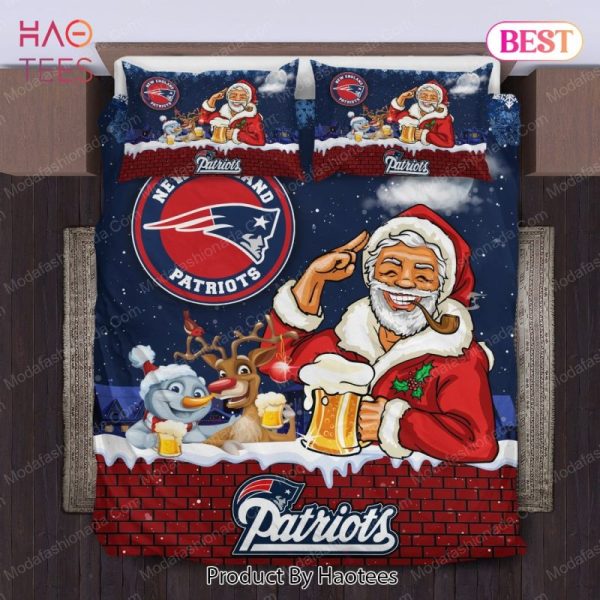 Buy Santa Claus NFL New England Patriots Christmas Bedding Sets Bed Sets