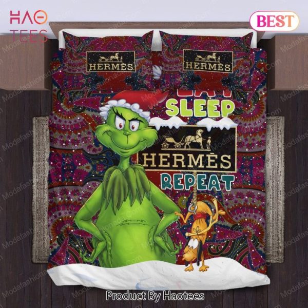 Buy The Grinch Eat Sleep Herms Repeat Christmas Bedding Sets Bed Sets