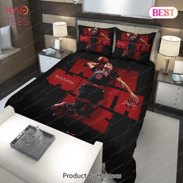 Buy Zach LaVine Chicago Bulls NBA 200 Bedding Sets Bed Sets