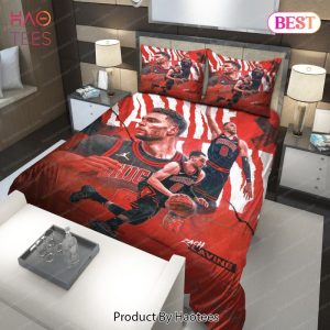 Buy Zach LaVine Chicago Bulls NBA 204 Bedding Sets Bed Sets