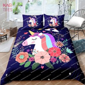 Cartoon Unicorn Pink Cute For Girls Bedding Sets