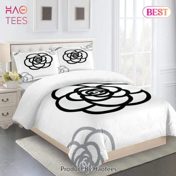 Chanel Big Flowers Luxury Brand Premium Bedding Set Duvet Cover Home Decor