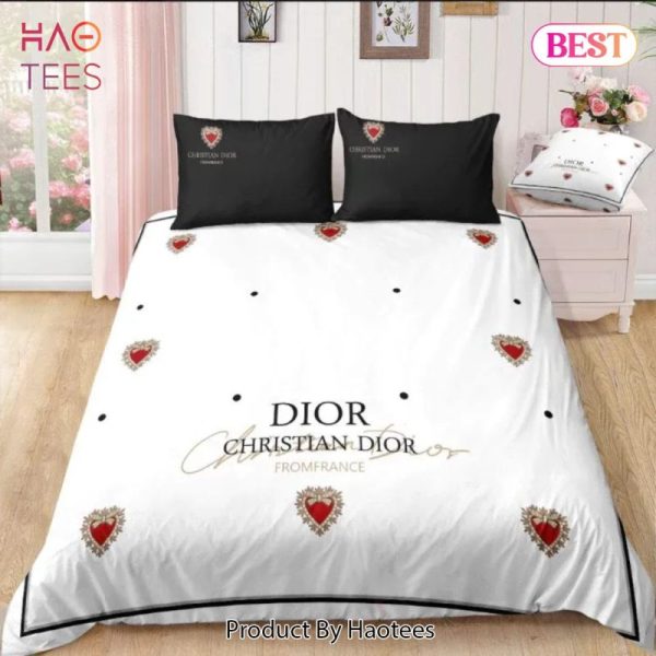 Christian Dior New Logo Hot Luxury Brand Bedding Set Bedspread Duvet Cover Set Home Decor