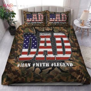 Dad Man Myth Legend Camoflage Bedding Sets