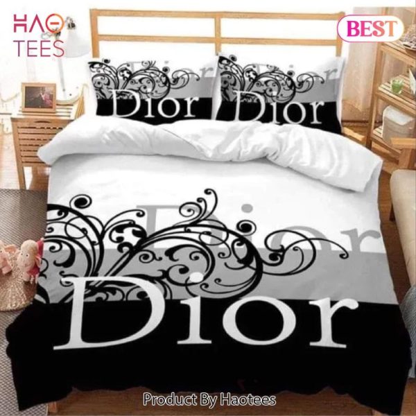 Dior Hot New Luxury Brand Bedding Set Bedspread Duvet Cover Set Home Decor