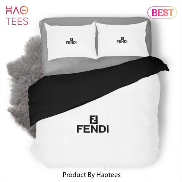 Fendi Luxury Logo Fashion Brand Premium Bedding Set Home Decor