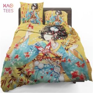 Fishes Japanese Girl Anime Bedding Sets