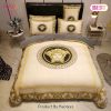 Gianni Versace Beige Luxury Brand High-End Bedding Set Home Decor