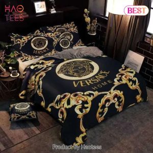 Gianni Versace Black Luxury Brand High-End Bedding Set Home Decor – AT41