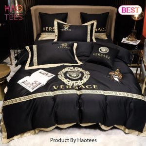 Gianni Versace Black Luxury Brand High-End Bedding Set Home Decor – LE61