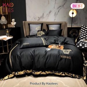 Gianni Versace Black Luxury Brand High-End Bedding Set Home Decor – YT31