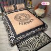 Gianni Versace Brown Luxury Brand High-End Bedding Set Home Decor