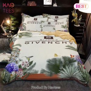 Givenchy Flowers White Luxury Brand Bedding Set Duvet Cover Home Decor