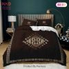 Givenchy Paris Brown Luxury Brand Bedding Set Bedspread Duvet Cover Set Home Decor