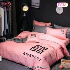 Givency Pinky Logo Luxury Brand Bedding Set Home Decor