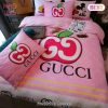 Gucci Apple Mickey Mouse Luxury Brand Bedding Set Bedspread Duvet Cover Set Home Decor