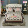 Gucci Bee Flower Luxury Brand High-End Bedding Set Home Decor