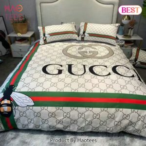 Gucci Bee Luxury Brand Bedding Set Bedspread Duvet Cover Set Home Decor