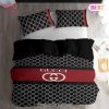 Gucci Black Dots Logo 3d Printed Bedding Sets Quilt Sets Duvet Cover Luxury Brand Bedding Decor Bedroom Sets