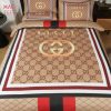 Gucci Brown Designer Bedding Sets