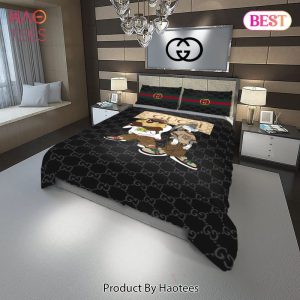 Gucci Bugs Bunny Fashion Logo Luxury Brand Premium Bedding Set Home Decor