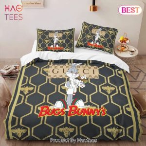 Gucci Bugs Bunny Luxury Brand High-End Bedding Set Home Decor