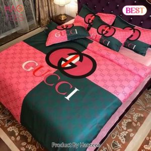 Gucci Logo Luxury Brand Bedding Set Home Decor