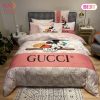 Gucci Mickey Luxury Brand Bedding Set Bedspread Duvet Cover Set Home Decor