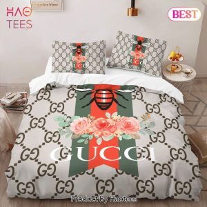 Gucci New Fashion Logo Premium Luxury Brand High-End Bedding Set LV Home Decor