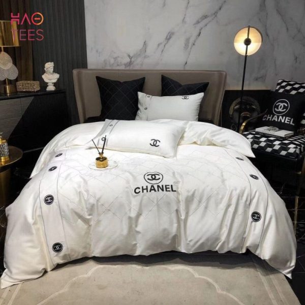 HOT Chanel Mix White Luxury Color Bedding Sets Limited Edition