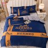 HOT Hermes Paris Luxury High-end Bedding Set New Arrival