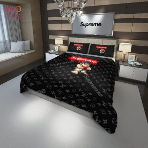 [HOT] Louis Vuitton Supreme Limited Edition Black Bedding Sets