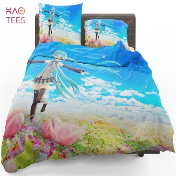 Hatsune Miku Flowers Tulips Anime Bedding Sets