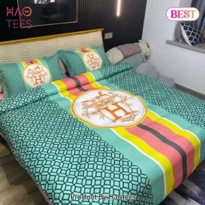 Hermes Hot Luxury Brand Premium Bedding Set Bedspread Duvet Cover Set Home Decor