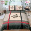 Hermes New Luxury Fashion Brand Bedding Set Bedspread Duvet Cover Set