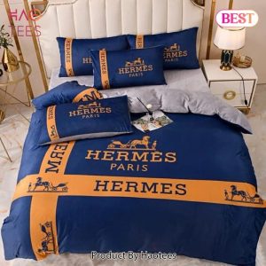 Hermes Paris Luxury Brand High-End Bedding Set Home Decor